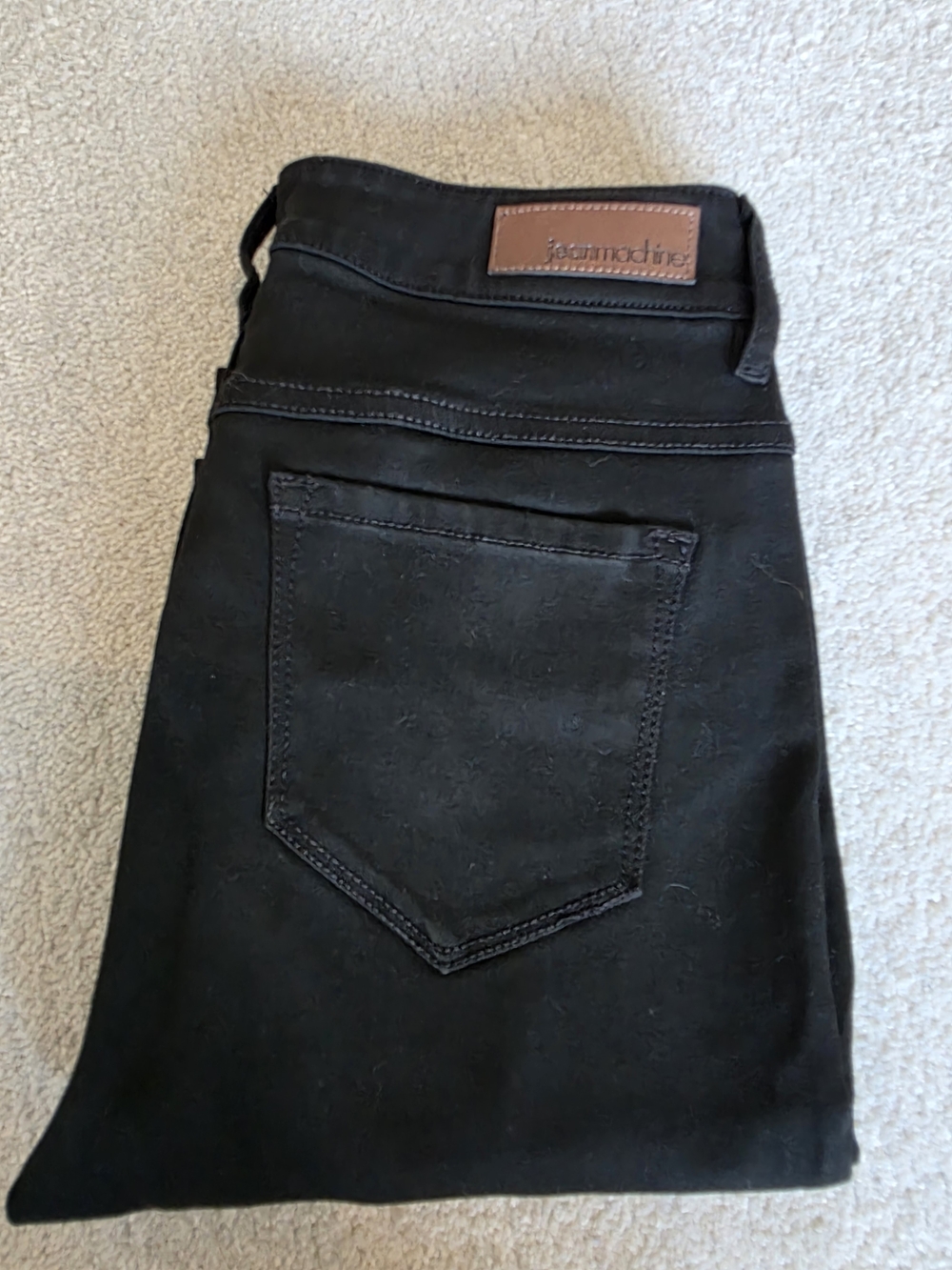 Jean Machine Straight Jeans in Black
